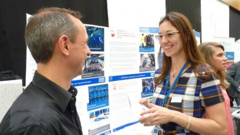 <p>CERN representatives engaging with visitors of G3iD Solution Fair (Photo: Alan Dean/G3ID)</p>